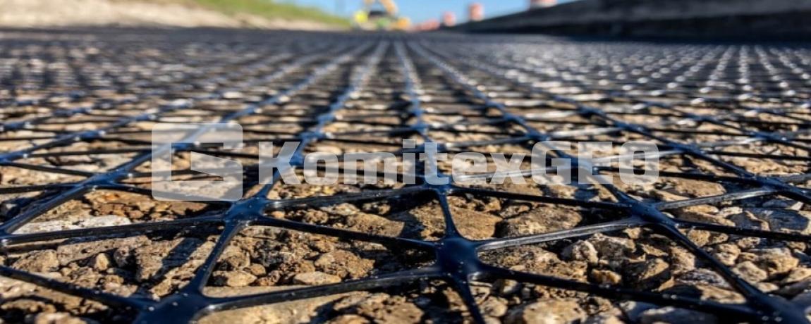 Георешетка против дорожной колейности